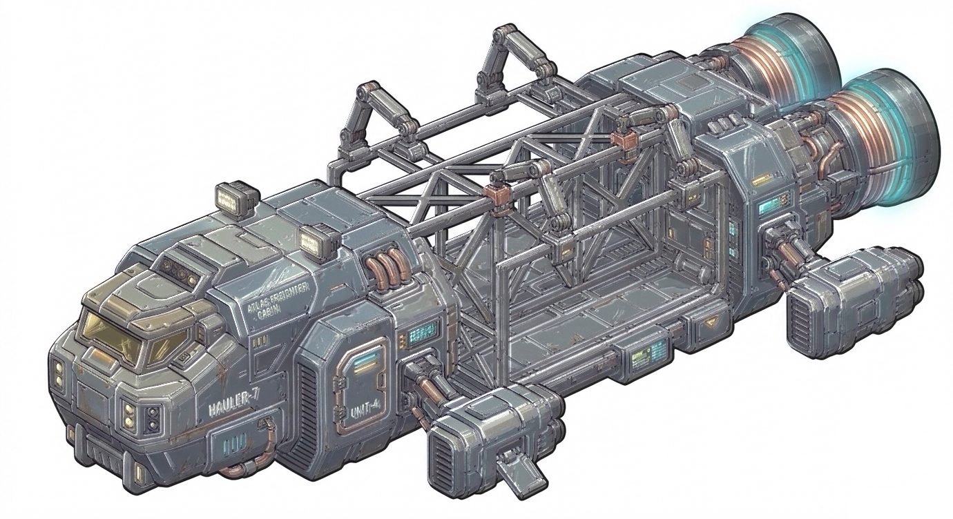 Freighter, hold empty